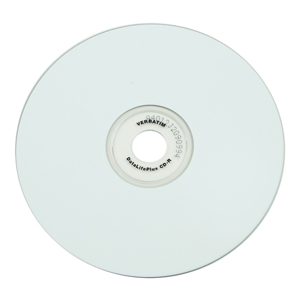 Printable CD White Inkjet Verbatim CDROM2GO